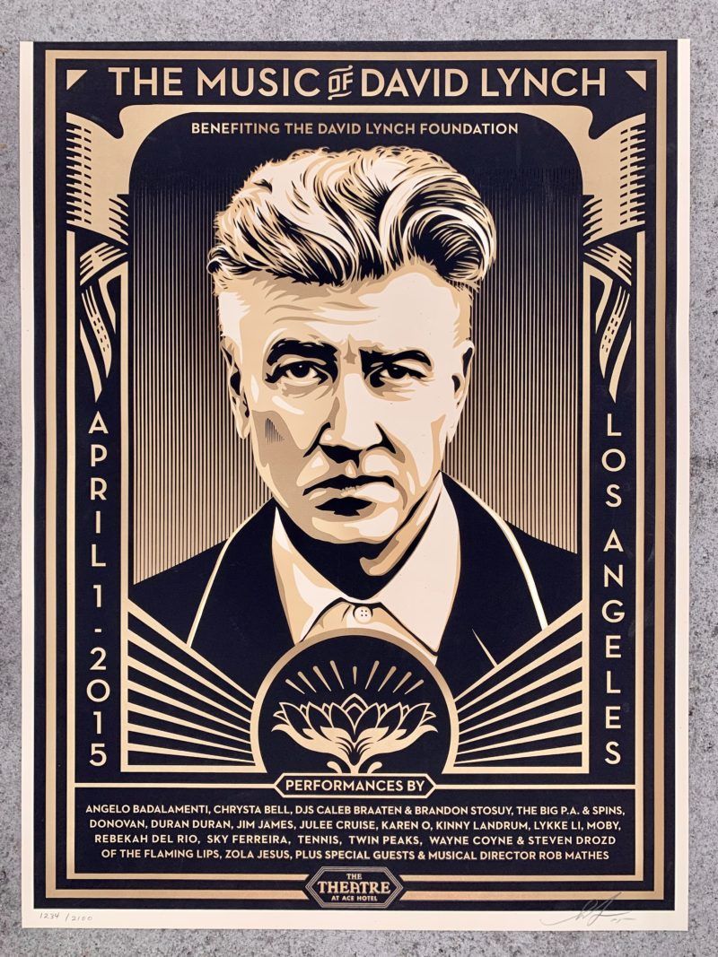 Shepard FAIREY (OBEY) - The music of David Lynch, 2015