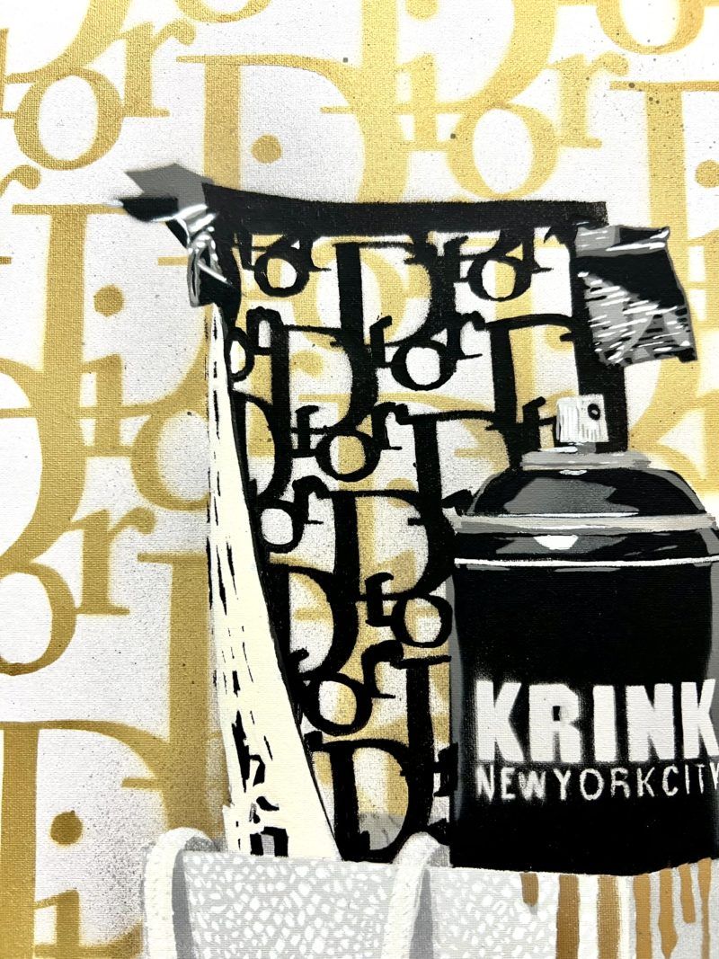 Dotmasters - Gold Dior wallpaper and drips