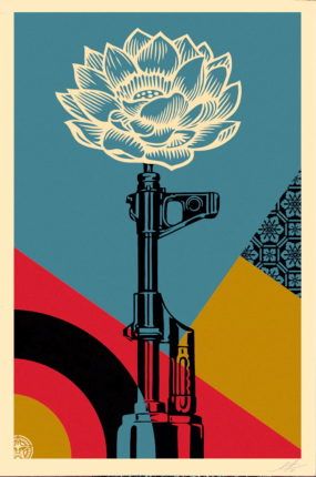 Shepard FAIREY (OBEY) - AK 47 Lotus