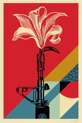 Shepard FAIREY (OBEY) - AR 15 Lily