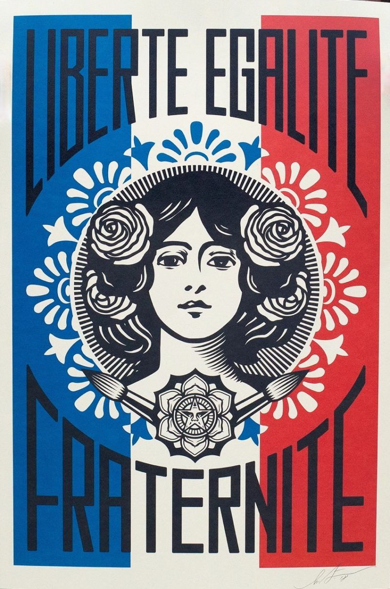 Shepard FAIREY (OBEY) - Liberte, egalite, fraternite